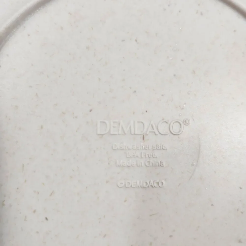 Demdaco Dessert Plates Set of 4- Black & White Floral Brand 6.24'